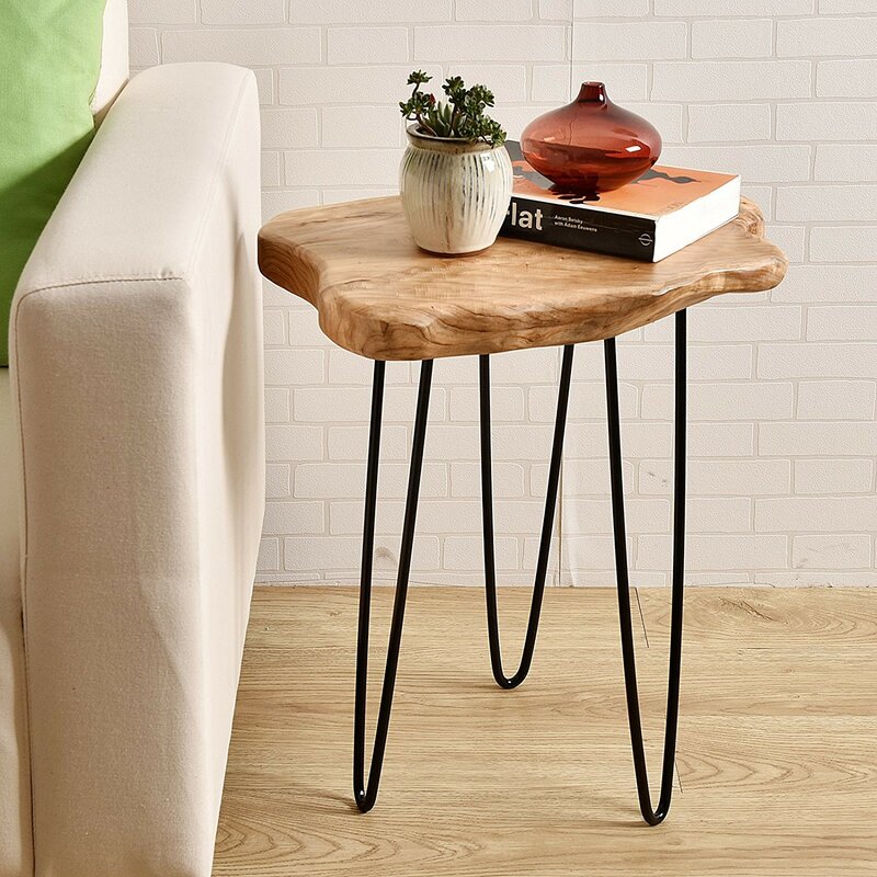 Cedar wood end table